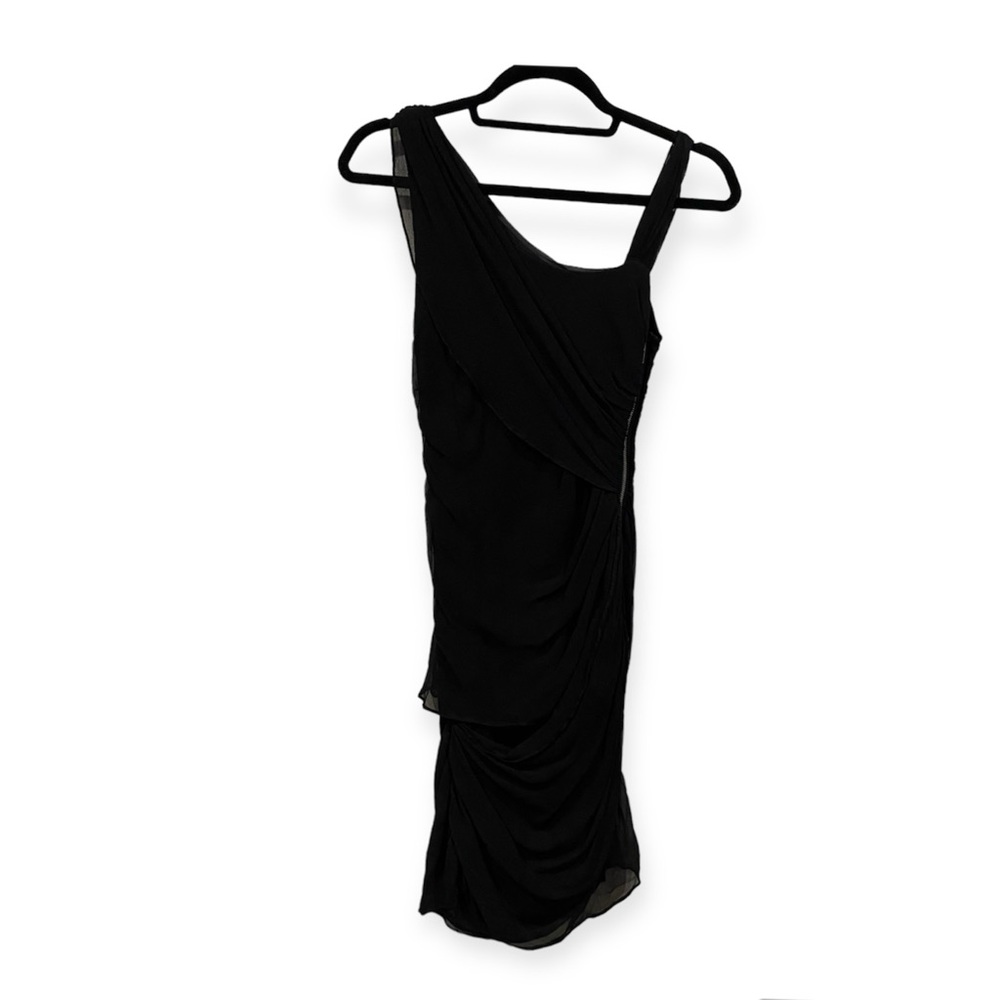 MM Couture by Miss Me Asymmetric Rayon Silk Layered Ruffle Mini Dress Bodycon M